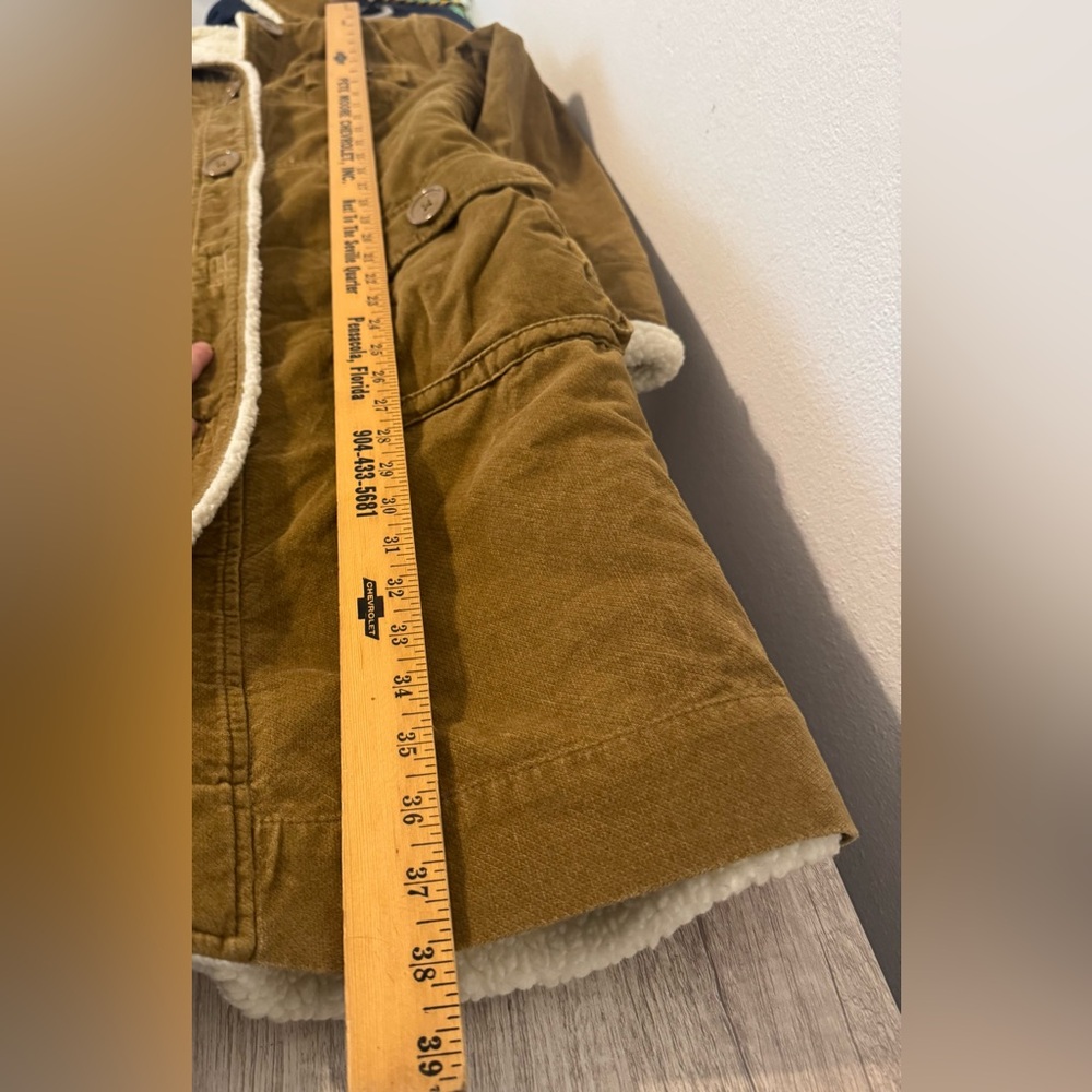 American Eagle Outfitters Brown Trench Coat with Cream Accents - Picture 10 of 13